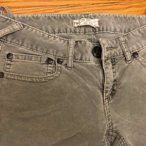 Free People grey corduroy